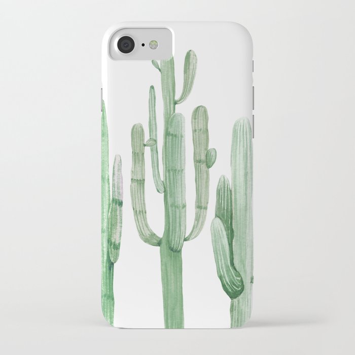 three amigos white + green by nature magick iphone case