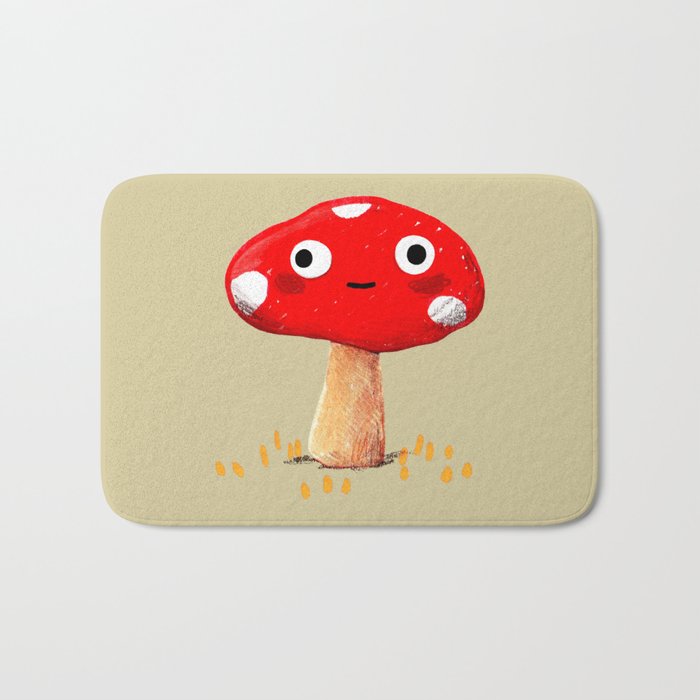 Wall-Eyed Mushroom Bath Mat