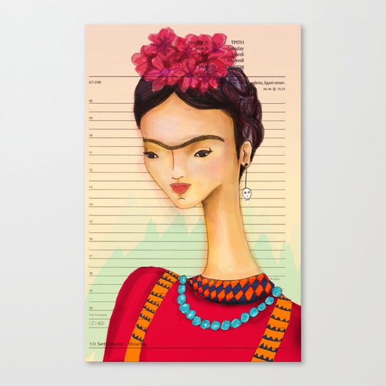Icons / Frida Canvas Print