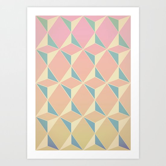 Triangles and Squares XI Art Print