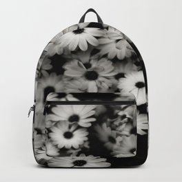 daisy, black & white Backpack
