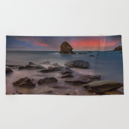 Rhoscolyn Rocks Beach Towel