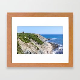 Cliffs of Block Island, Rhode Island Framed Art Print | Blockisland, Photo, Rhodeisland, Coastal, Cliffs, Ocean, Eastcoast, Newengland, Moheganbluffs, Color 