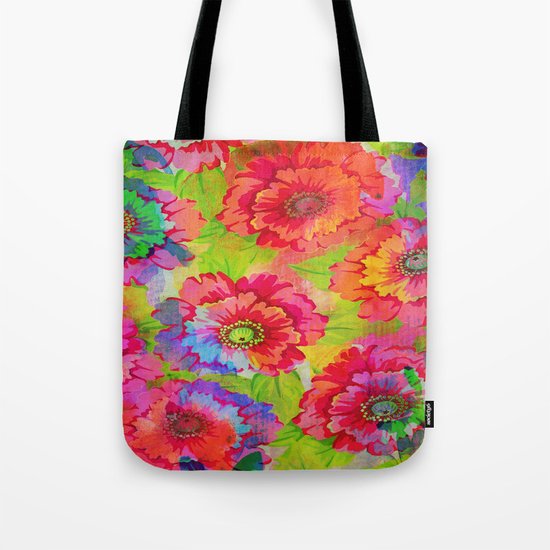 fresh and vivid floral Tote Bag