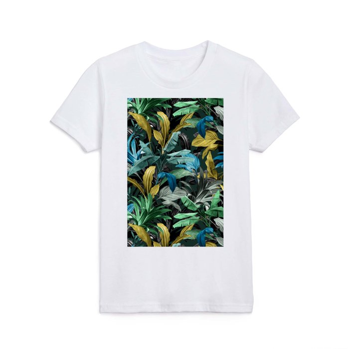 Tropical Night Garden Kids T Shirt