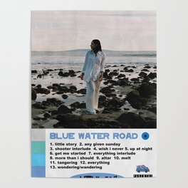 kehlani blue water road poster design Poster