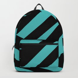 Black blue abstract stripes Backpack | Graphicdesign, Stripes, Minimalistic, Geometric, Blackandblue, Digital, Pattern, Blueandblack, Black, Simple 