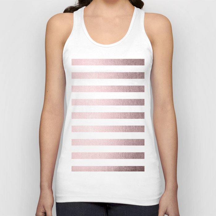 Simply Striped Rose Gold Palace Tank Top