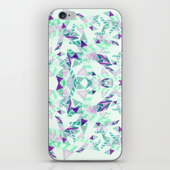 Kaleidoscopic print illustration iPhone & iPod Skin