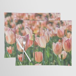 Peach Tulips  Placemat