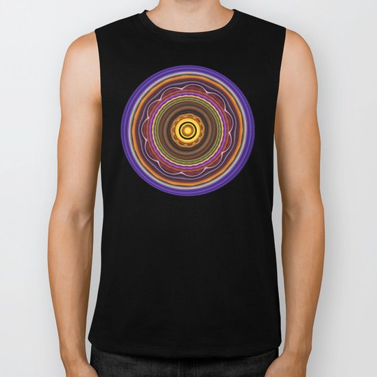 Turning into a flower Mandala Biker Tank