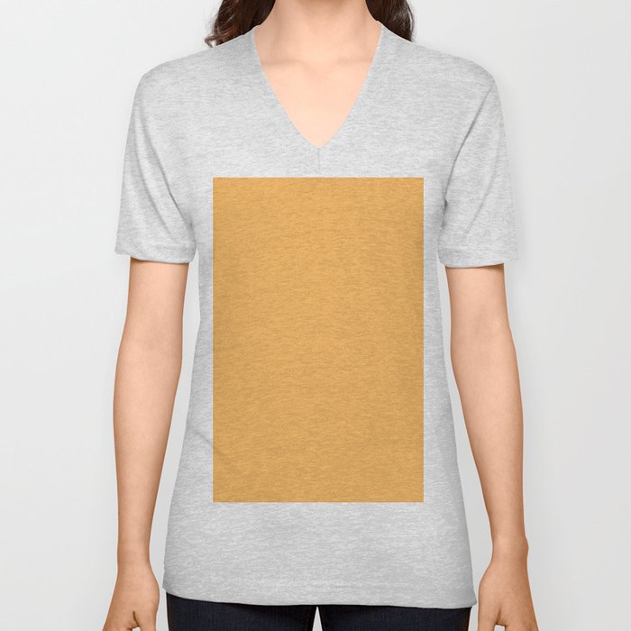 Cape Jasmine Orange V Neck T Shirt