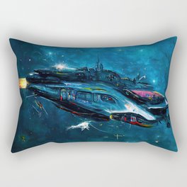 Traveling at the speed of light Rectangular Pillow