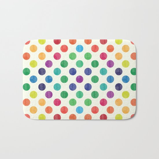 Lovely Dots Pattern III Bath Mat