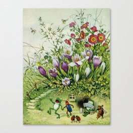 “A Dance in Spring” by Fritz Baumgarten  Canvas Print