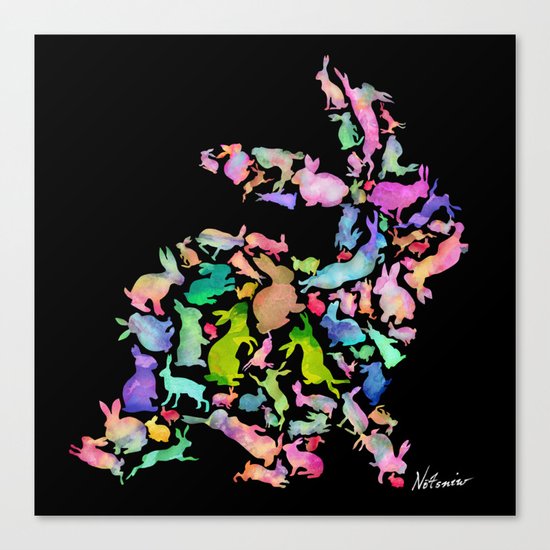 Soul Bunny - Spring Time - Dark Canvas Print