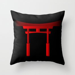 Japanese Tori Gate Throw Pillow