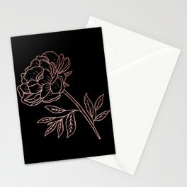 Pink Rose of Love Stationery Card