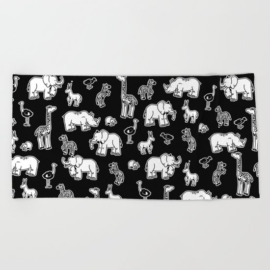 Africa's fam Beach Towel