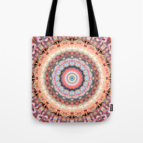 Textured Circles Abstract Tote Bag