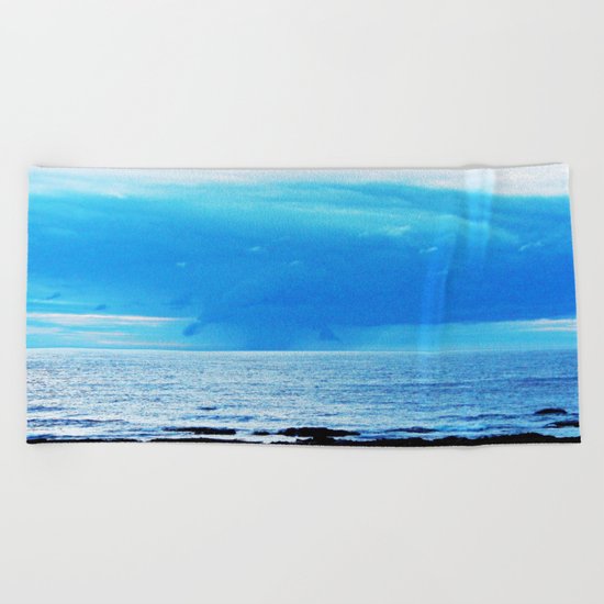 Storm Funnels Above the Sea Beach Towel