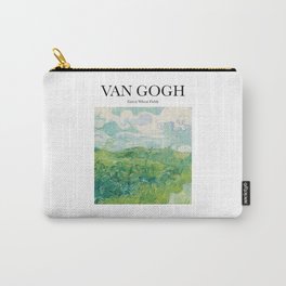 Van Gogh - Green Wheat Fields Carry-All Pouch | Girl, Aesthetic, Oil, Green, Painting, Artwork, Acrylic, Art, Watercolor, Vangogh 