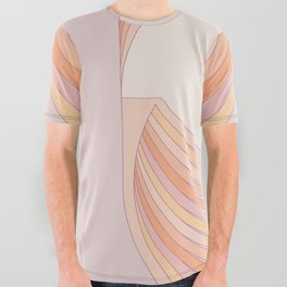 Lilac Folds All Over Graphic Tee