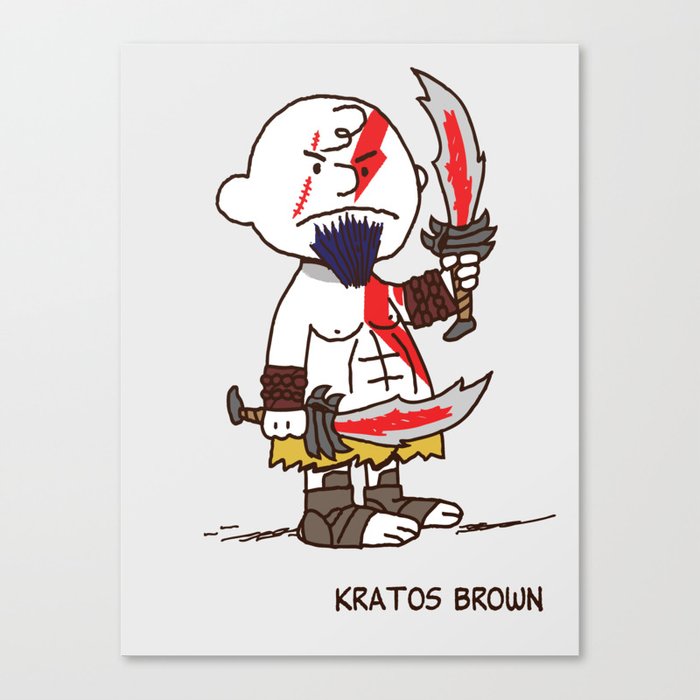 Kratos Brown Canvas Print