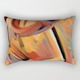 Sacred Fire Dream Abstract Art by Emmanuel Signorino Rectangular Pillow