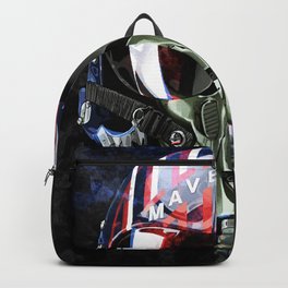Top Gun Backpack | Painting, Tomcruise, Ace, Topgun, Iceman, Pilpt, Pilothelmet, Maverick, Tom, Airplane 