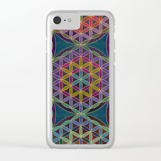 The Flower of Life (Sacred Geometry) 5 Clear iPhone Case
