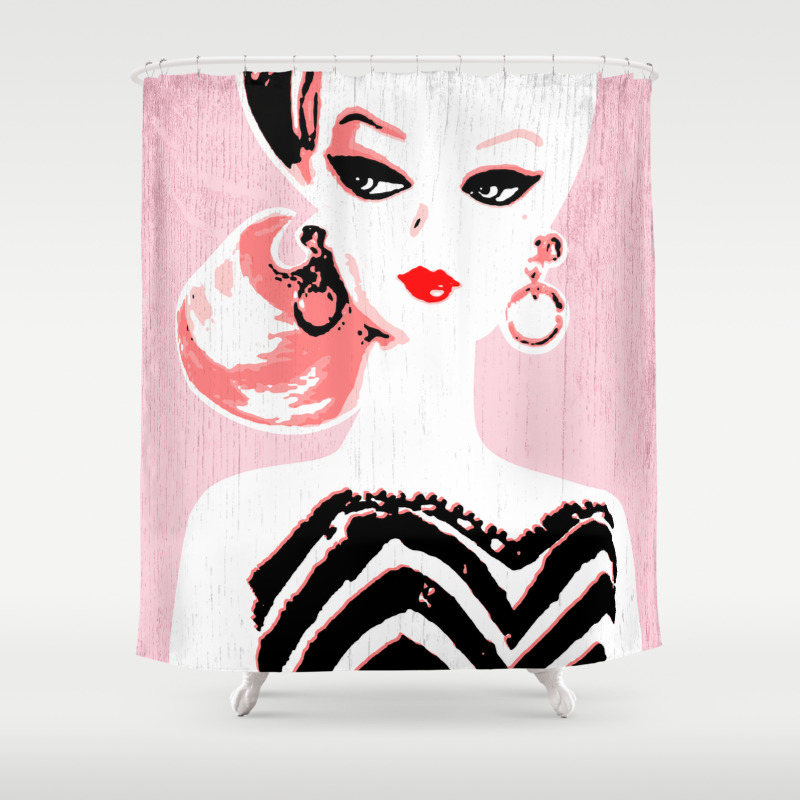 Classic Barbie Shower Curtain By Gigglebox Society6