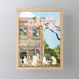 Ghost Cafe Framed Mini Art Print