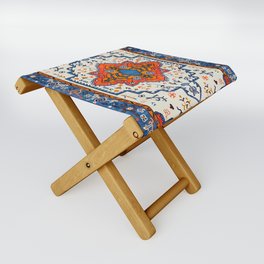 Bohemian Tapestry: Vintage Moroccan Delights Folding Stool