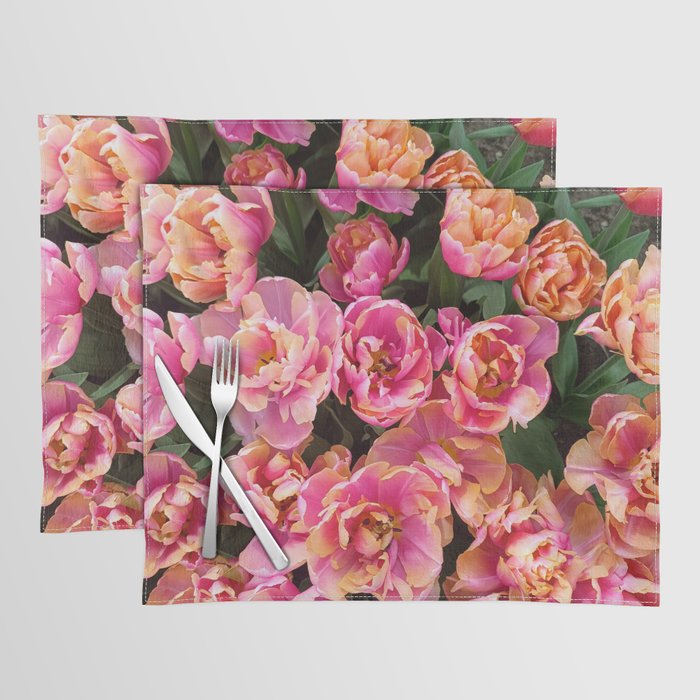 Tulip flower holland pink nature Placemat
