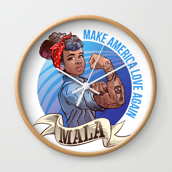 MALA - Make America Love Again Wall Clock