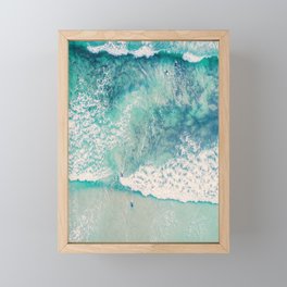 Aerial Ocean Framed Mini Art Print