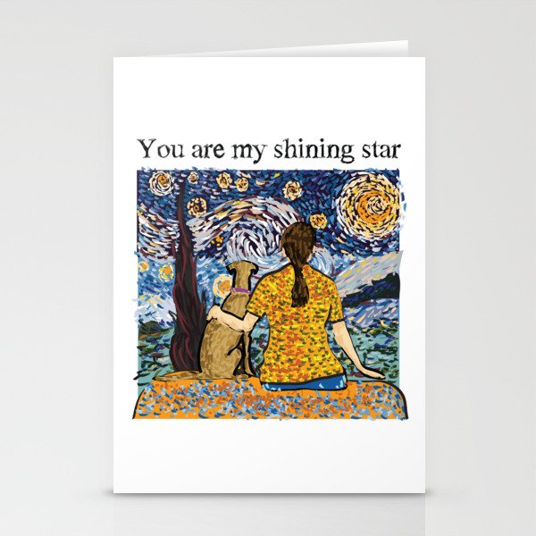 You are my shining star Stationery Cards