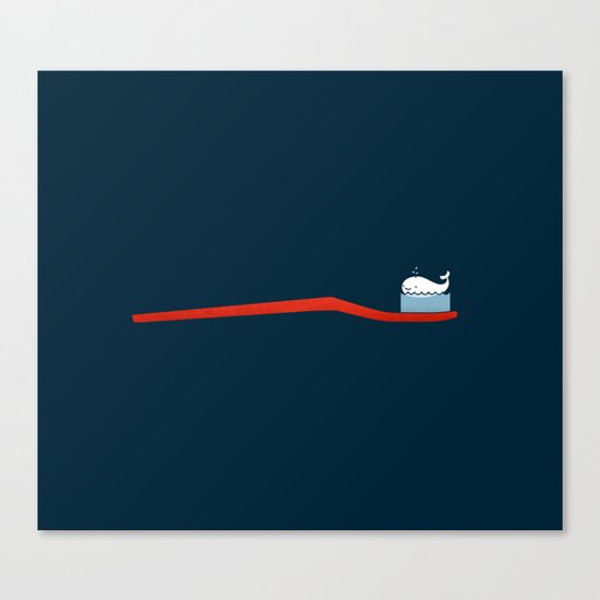 Whale Paste Canvas Print