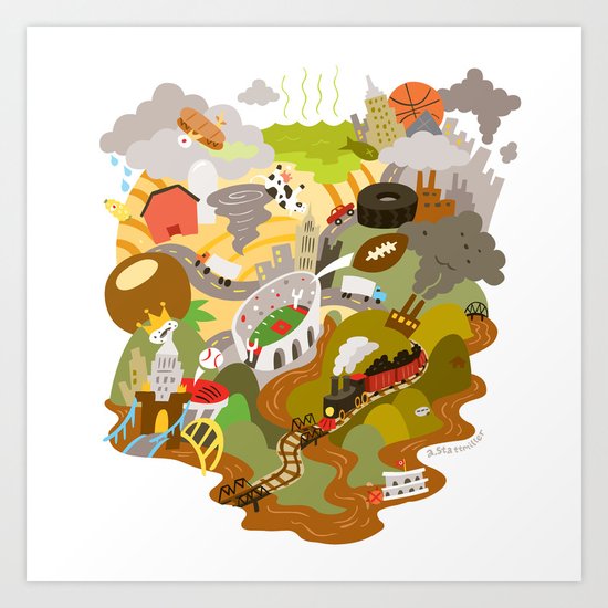 Ohio Love! Art Print