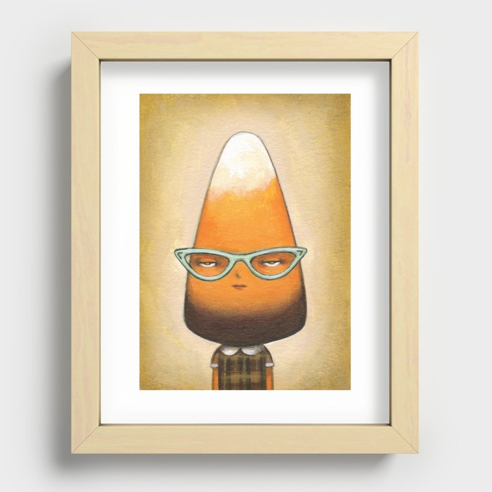 Chocolate Candy Corn Recessed Framed Print