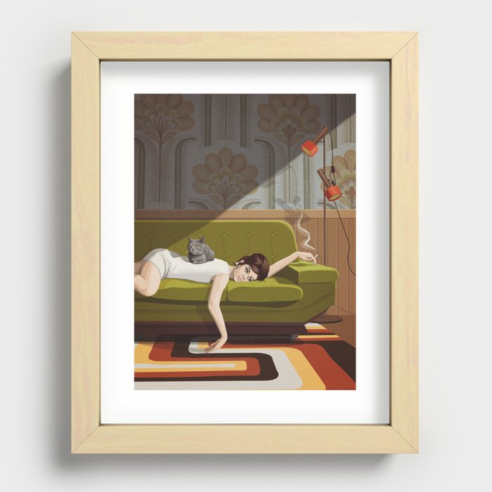 Waiting Game Recessed Framed Print