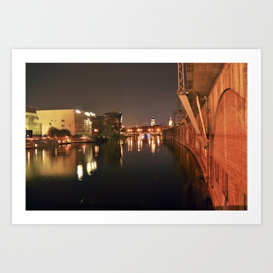 PEACEFUl NIGHT - BERLIN Art Print