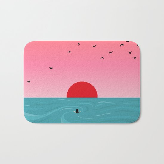 Tempus fugit Bath Mat