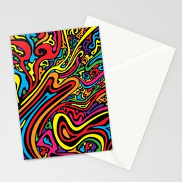 Psychedelic abstract art. Digital Illustration background. Stationery Card