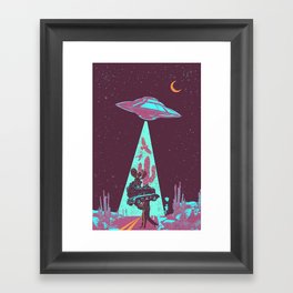 DESERT UFO Framed Art Print