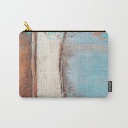 Copper and Blue Abstract Carry-All Pouch