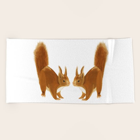 Squirrel Beach Towel