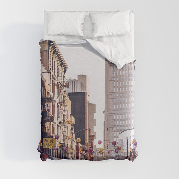 New York City | Chinatown in NYC | Travel Photography Duvet Cover