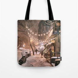 Snow - New York City - East Village Tote Bag